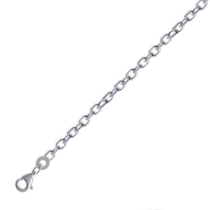 Chaine maillle forcat 50cm  en Argent 925 /1000