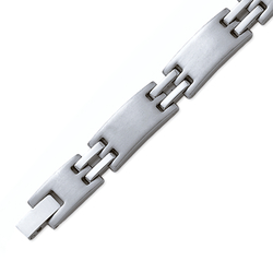 Gourmette BRACELET ACIER  en Argent 925 /1000