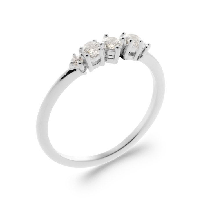 Bague motif trilogie  en Argent 925 /1000