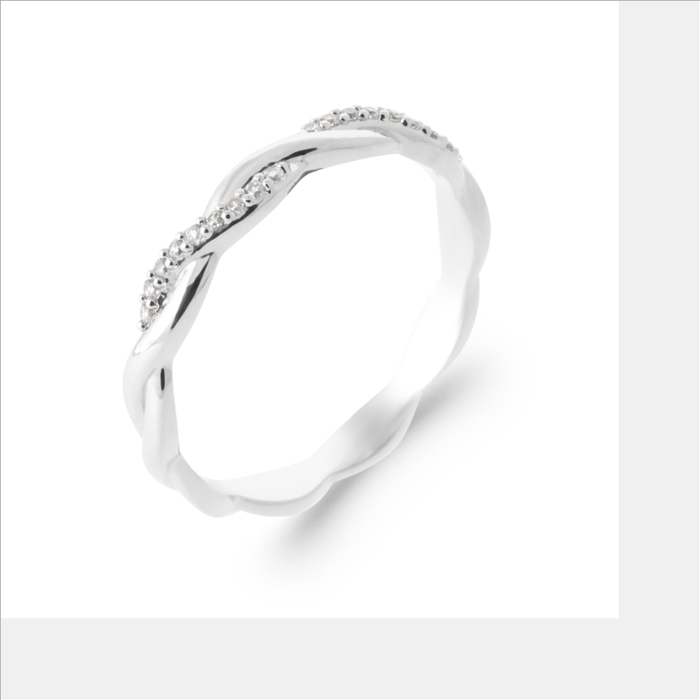 tressee avec oxyde  en Argent 925 /1000