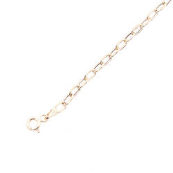 Chaine maille forcat 50cm  en Or 750 / 1000 (18K)