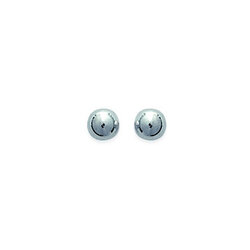 Paire de boucles à vis boule  en Argent 925 /1000