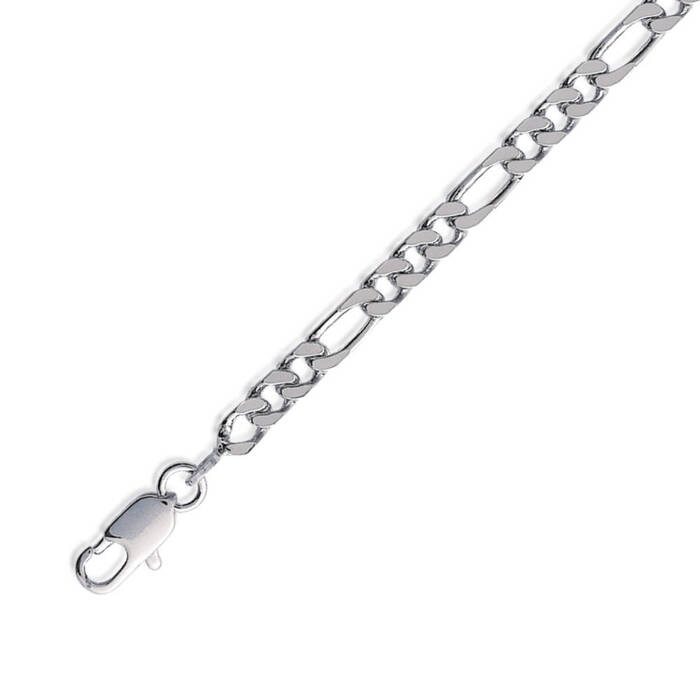 Chaine maille alternee 3-1 55cm  en Argent 925 /1000