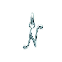 Prénom lettre N  en Argent 925 /1000