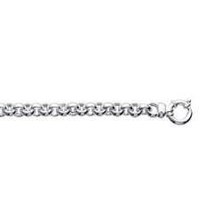 Gourmette maille jaseron  en Argent 925 /1000