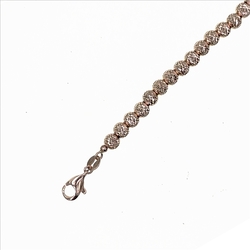 Ras du Cou boules 4mm diamantées  en Or 750 / 1000 (18K)