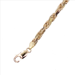 Gourmette maille fantaisie 70cm  en Or 750 / 1000 (18K)