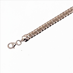 Gourmette maille anglaise  en Or 750 / 1000 (18K)