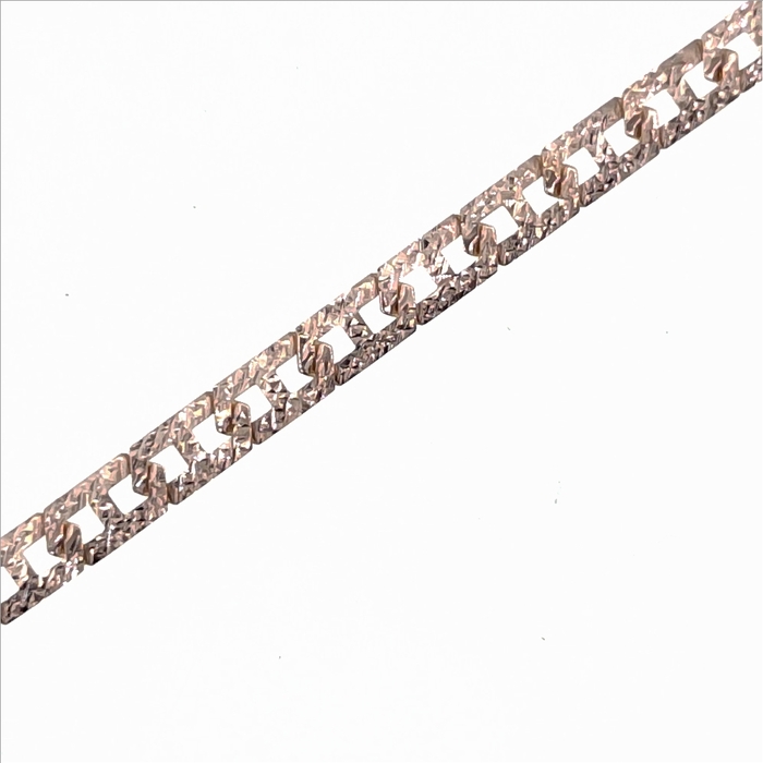 Gourmette fantaisie ciselee  en Or 750 / 1000 (18K)