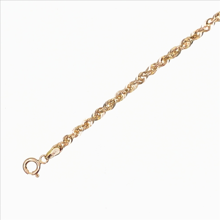 Gourmette maille corde  en Or 750 / 1000 (18K)