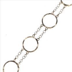 Gourmette porte piece 5 elements  en Or 750 / 1000 (18K)