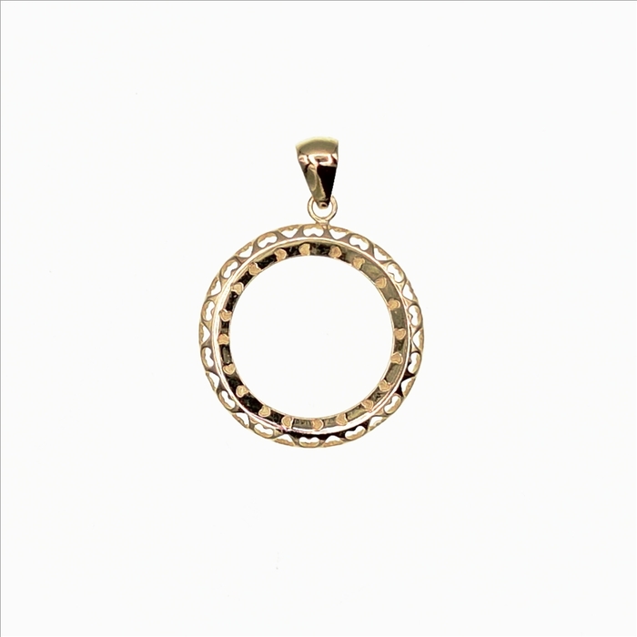 porte piece coeur  en Or 750 / 1000 (18K)