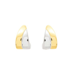 Paire de boucles à vis électroformées  en Or 750 / 1000 (18K)