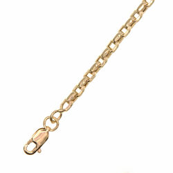 Chaine maille forcat 60cm  en Or 750 / 1000 (18K)