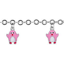 Gourmette porte breloques  en Argent 925 / 1000