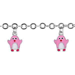 Gourmette porte breloques en Argent 925 / 1000