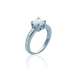 Solitaire BAGUE 01 ARGENT  en Argent 925 /1000