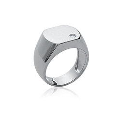 Chevalière table tonneau  en Argent 925 /1000