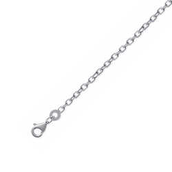 Chaine maille forcat 60cm  en Argent 925 /1000