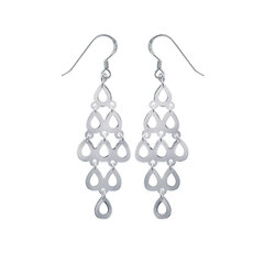 Paire de boucles pendantes   en Argent 925 /1000