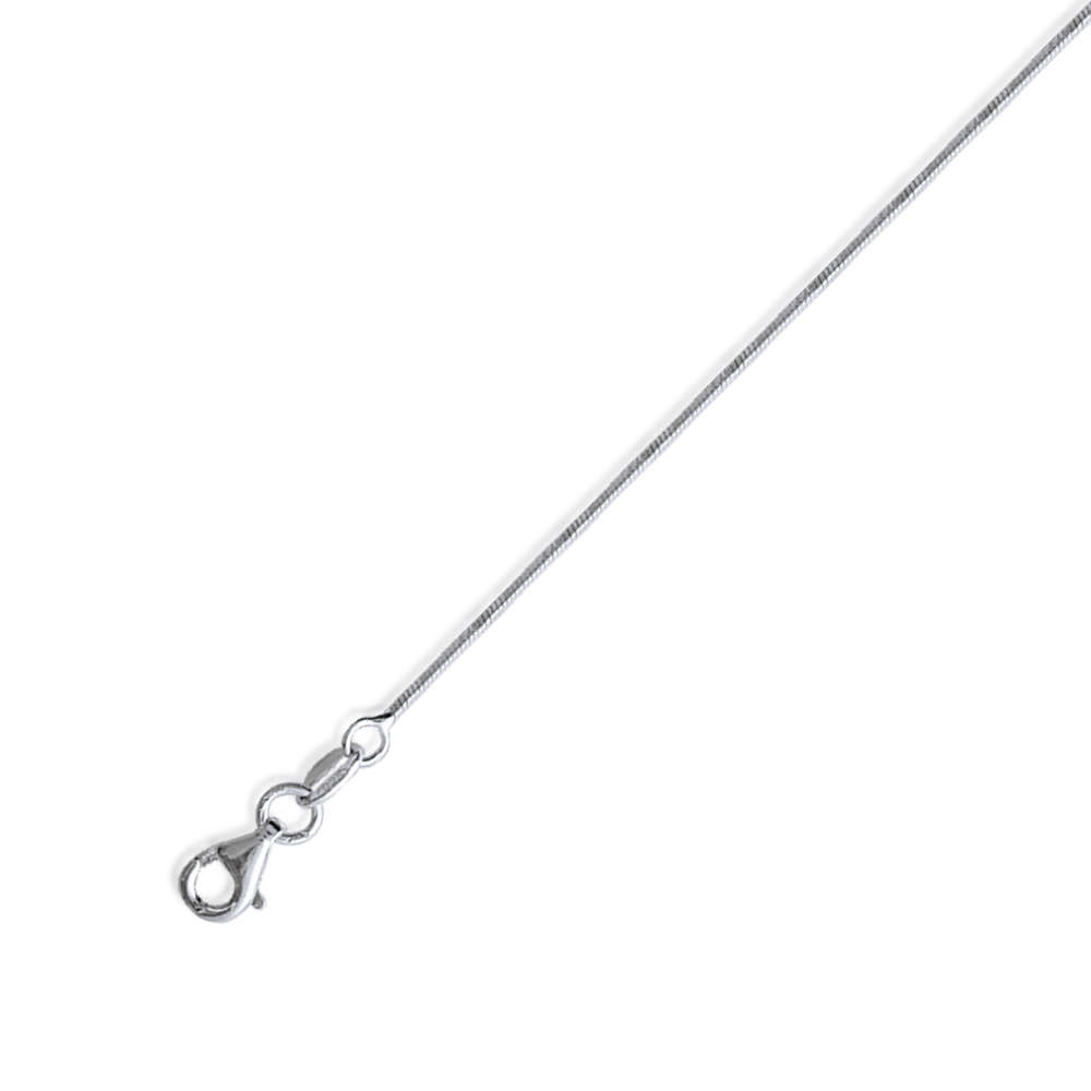 Chaine maille serpentine 45cm en Argent 925 /1000