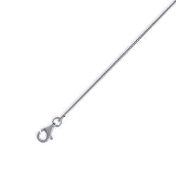 Chaine maille serpentine 45cm  en Argent 925 /1000