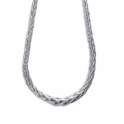 Ras du Cou maille palmier  en Argent 925 /1000