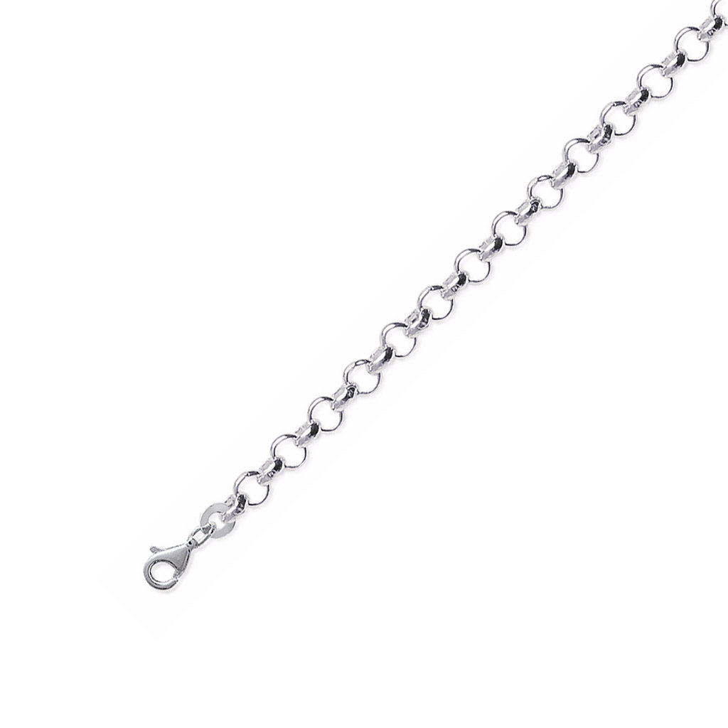 Gourmette maille jaseron en Argent 925 /1000