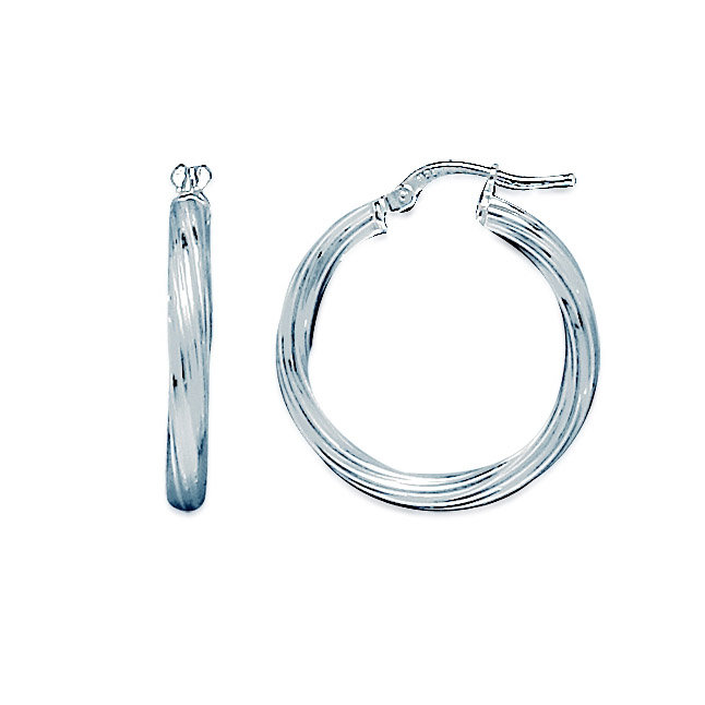 Paire de créoles en Argent 925 /1000