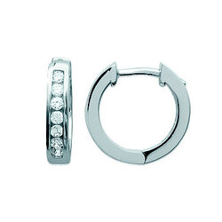 Paire de créoles   en Argent 925 /1000