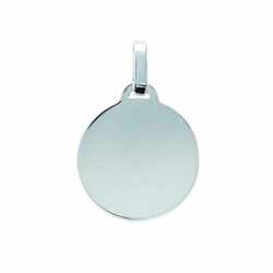 Plaque ronde  en Argent 925 /1000