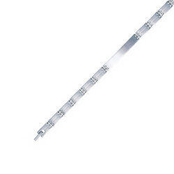 Identité matte et brillante plaque rectangulaire  en Acier