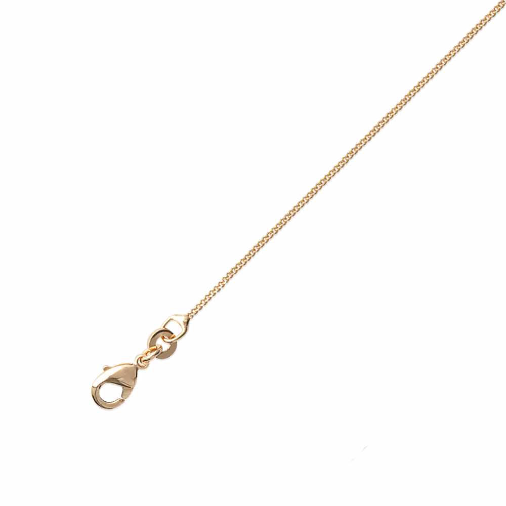 Chaine maille gourmette 42cm en Plaqué Or