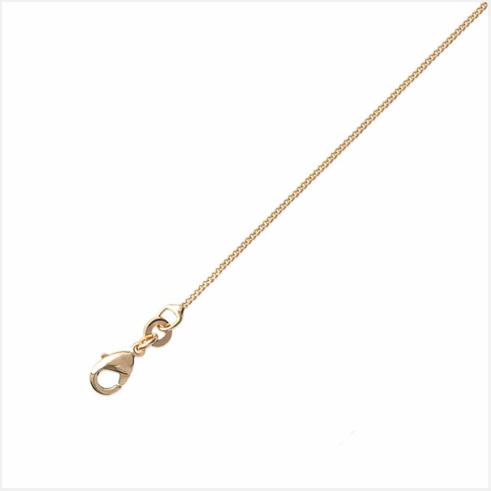 Chaine maille gourmette en Plaqué Or