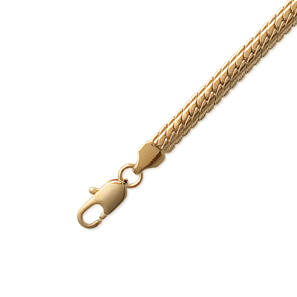 Gourmette maille anglaise en Plaqué Or