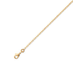 Chaine maille forcat 45cm  en Plaqué Or