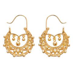 Paire de créoles savoyarde  en Plaqué Or