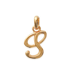 Prénom lettre S  en Plaqué Or