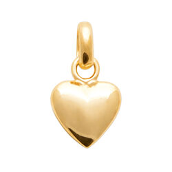 couer lisse  en Plaqué Or