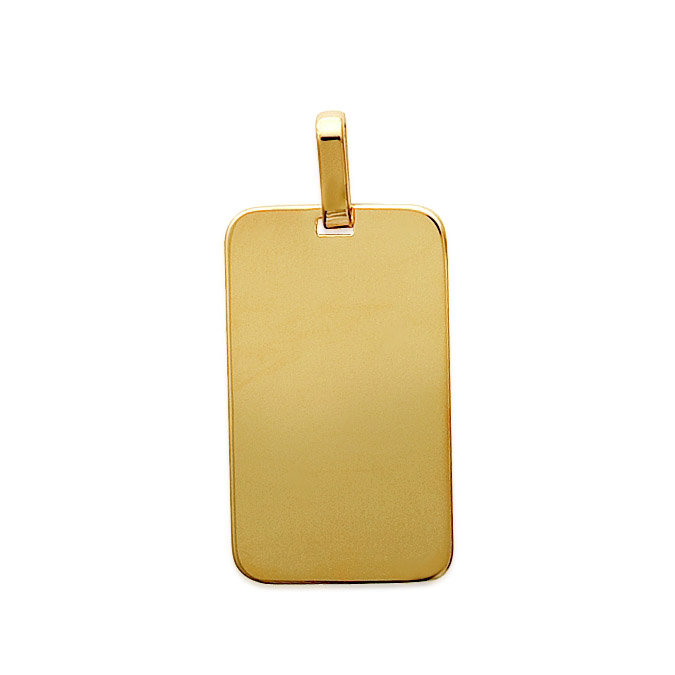 rectangulaire en Plaqué Or