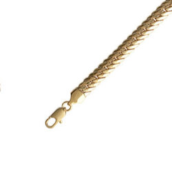 Gourmette maille anglaise  en Plaqué Or