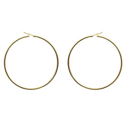 Paire de créoles   en Plaqué Or