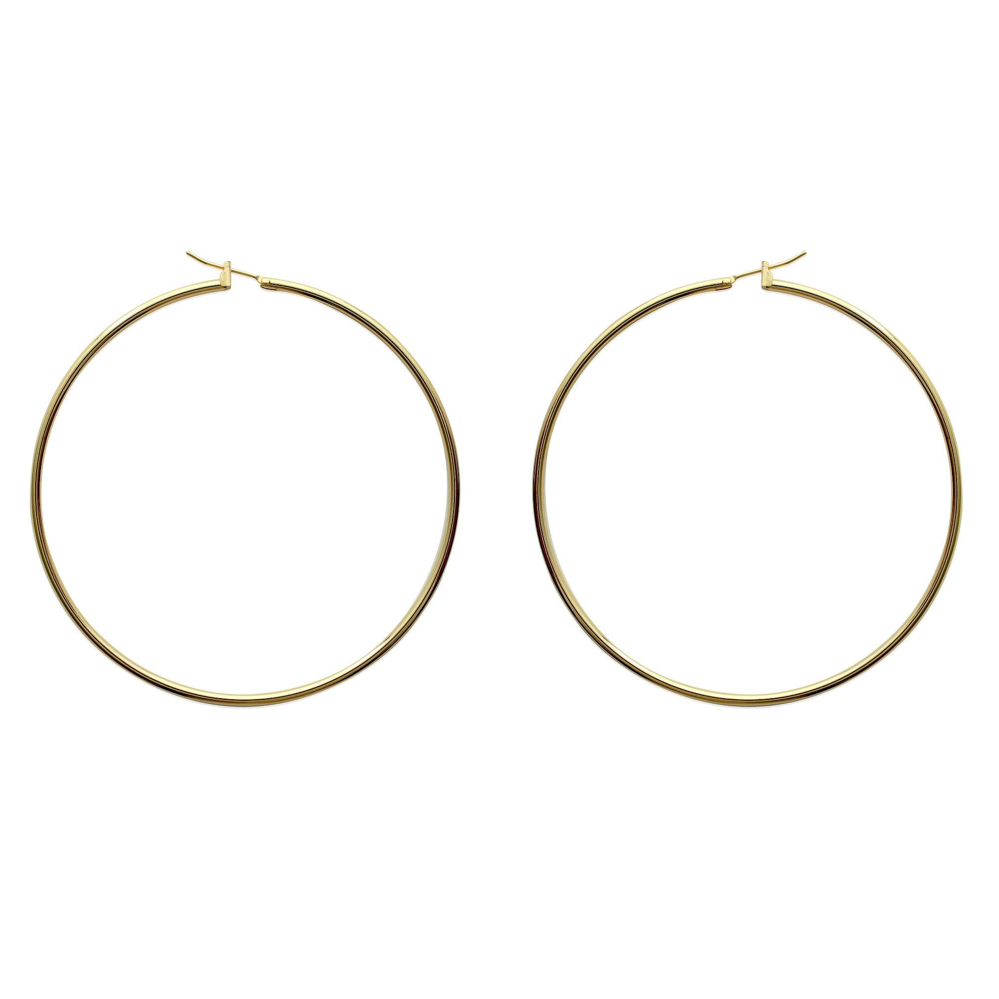 Paire de créoles en Plaqué Or