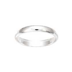 Alliance argent rhodié en Argent 925 /1000