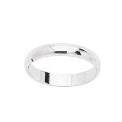 Alliance demi-jonc 3.5mm argent rh en Argent 925 /1000