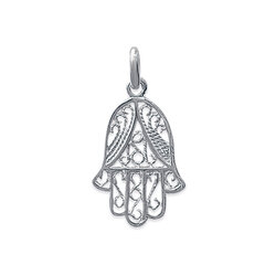 Pendentif religieux main filigrane  en Argent 925 /1000