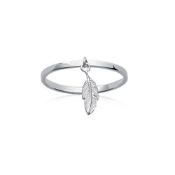 Bague motif plume en Argent 925 /1000