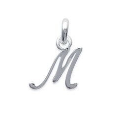 Prénom lettre M  en Argent 925 /1000