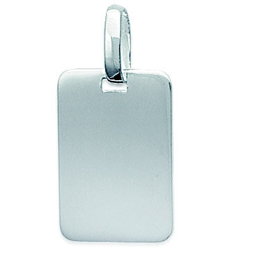 Plaque rectangulaire en Argent 925 /1000