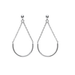 Paire de boucles pendantesPaire de boucles à vis poire  en Argent 925 /1000